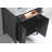 Lachine 24'' Single Bathroom Vanity with Carrara Marble Top-2038596655