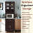 Kitchen Cabinet 23.6 inch Wide Freestanding China Display Hutch with Storage, Microwave Shelf and Utensil Drawer,-116087335