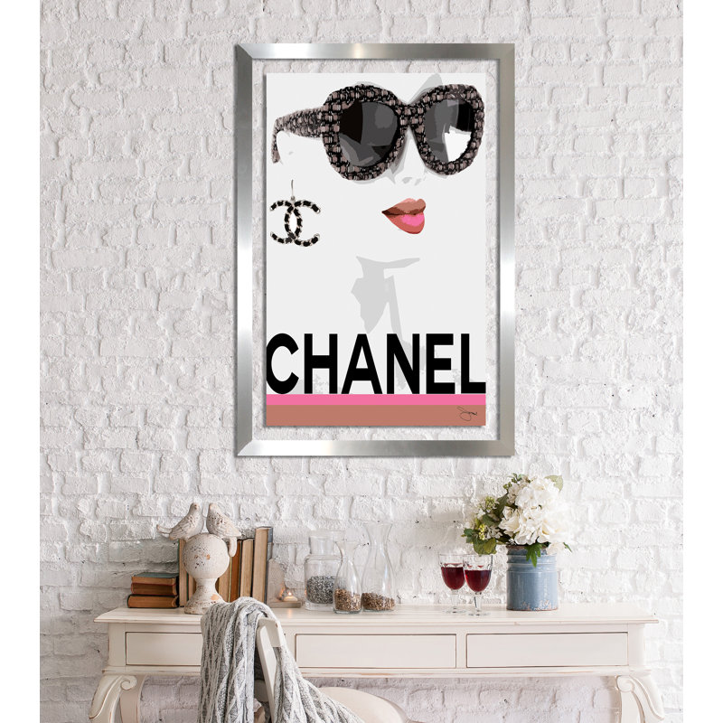 «Cc in Shades», impression sur toile, H 39,5 po x l 27,5 po x P 0,75 po, Acrylique avec cadre argent
