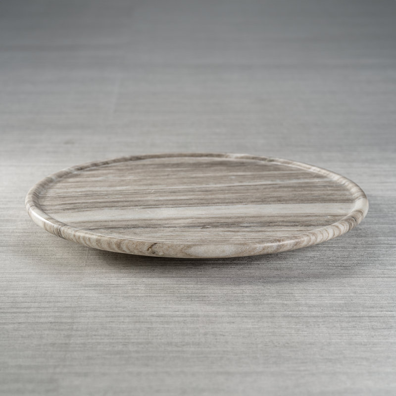 Brayden Studio® Damie Marble Tray, 1.75" H x 12.5" W x 12.5" D