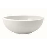 Villeroy & Boch NewMoon 22.75 Small Serving Bowl for Soups and Crisp Salads, Premium Porcelain, White, Dishwasher Safe