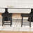Bar Stools Set of 4, 24" Counter Height Upholstered Padded Barstools with Curved Surface
