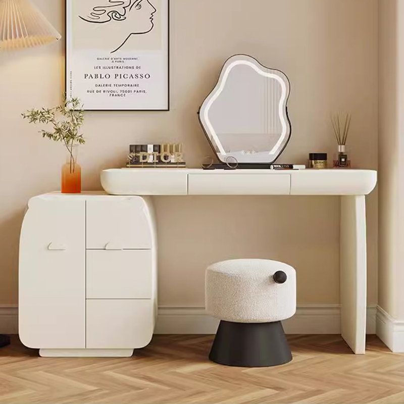 Solid wood creative multi-functional makeup table