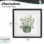 Doux anémones blanches, reproduction encadrée sous verre, design par Lucille Price-951490508-951490510