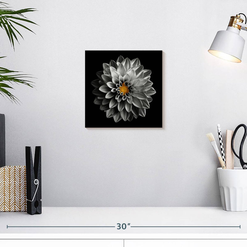 Harnek Grey Flower, 10" H x 10" W