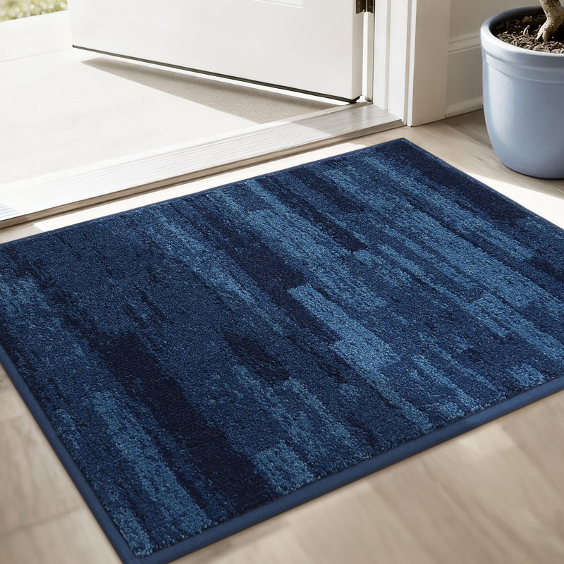 Non-Slip Indoor Doormat, Blue, 50.8cm W x 81.3cm L