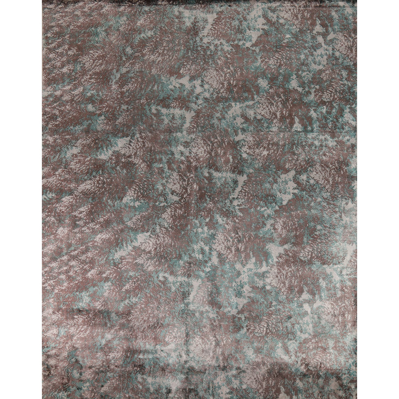 Tapis contemporain contemporain à motif abstrait indien