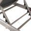 Chaise longue réglable en aluminium avec sièges en filet et roulettes pour la détente en plein air