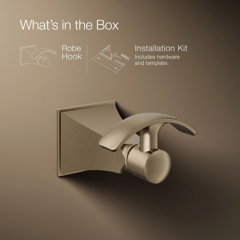 Memoirs® Wall Mounted Robe Hook, Vibrant Brushed Bronze