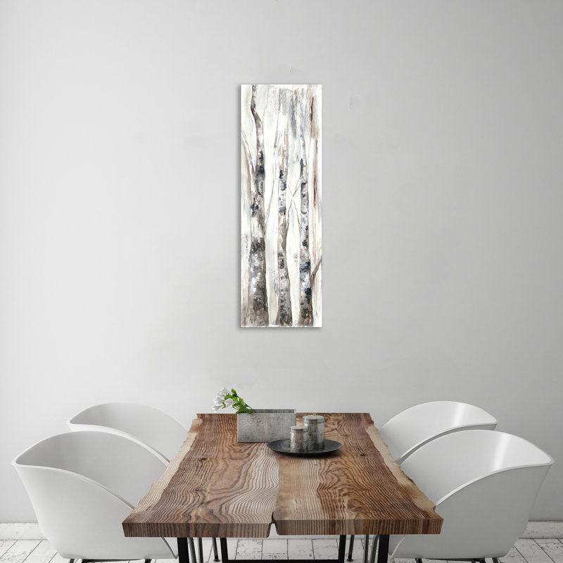 «Watercolor Winter Aspen I», reproduction sur toile tendue, H 54 po x l 18 po x P 1,5 po