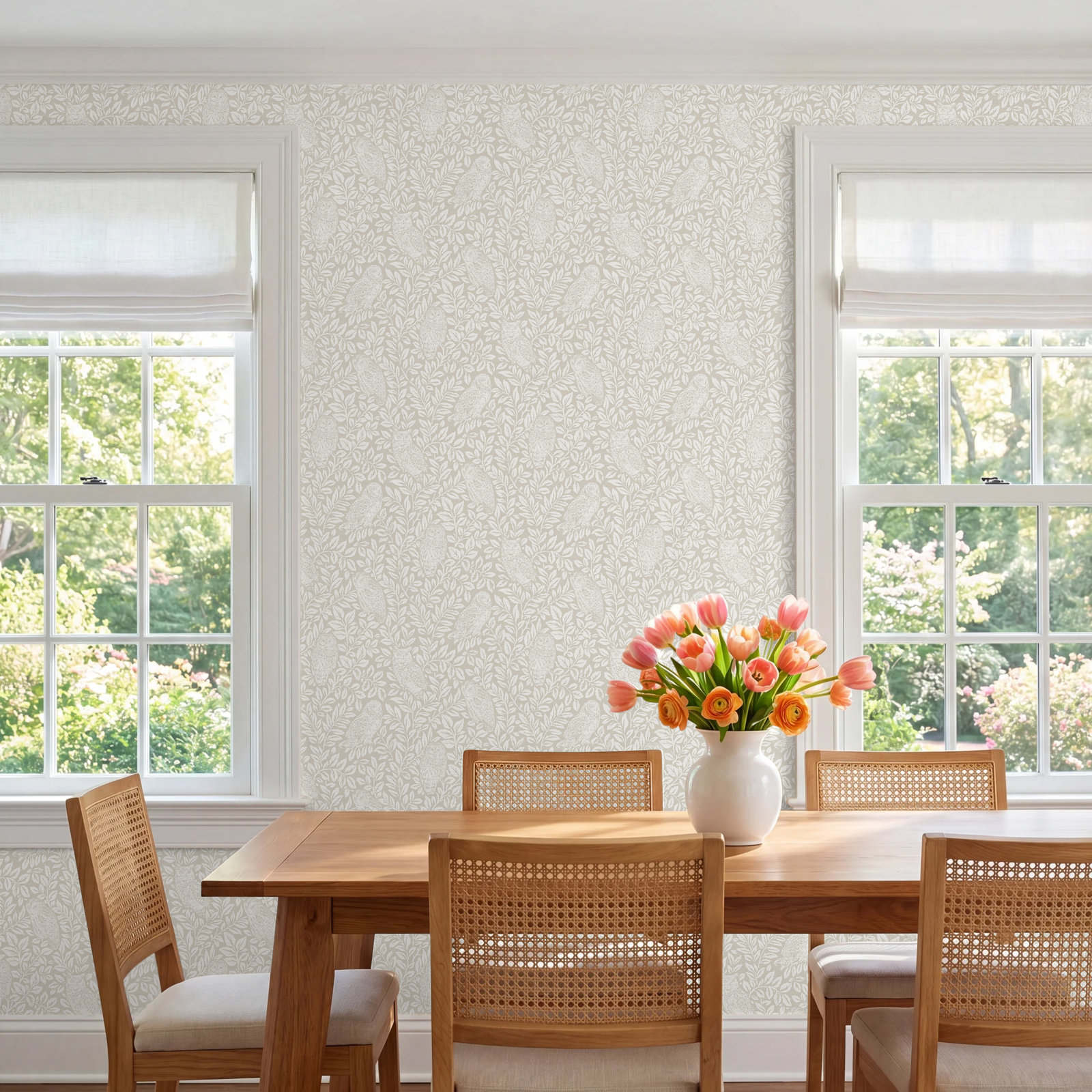 Toby Wallpaper Roll, Cream