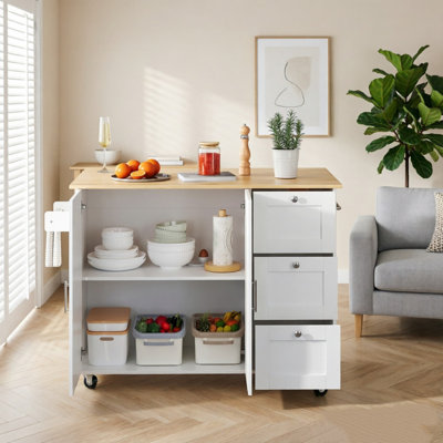 135 cm W Kitchen Island