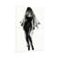 Abstrait, impression de personnage voilé noir et blanc-726846322
