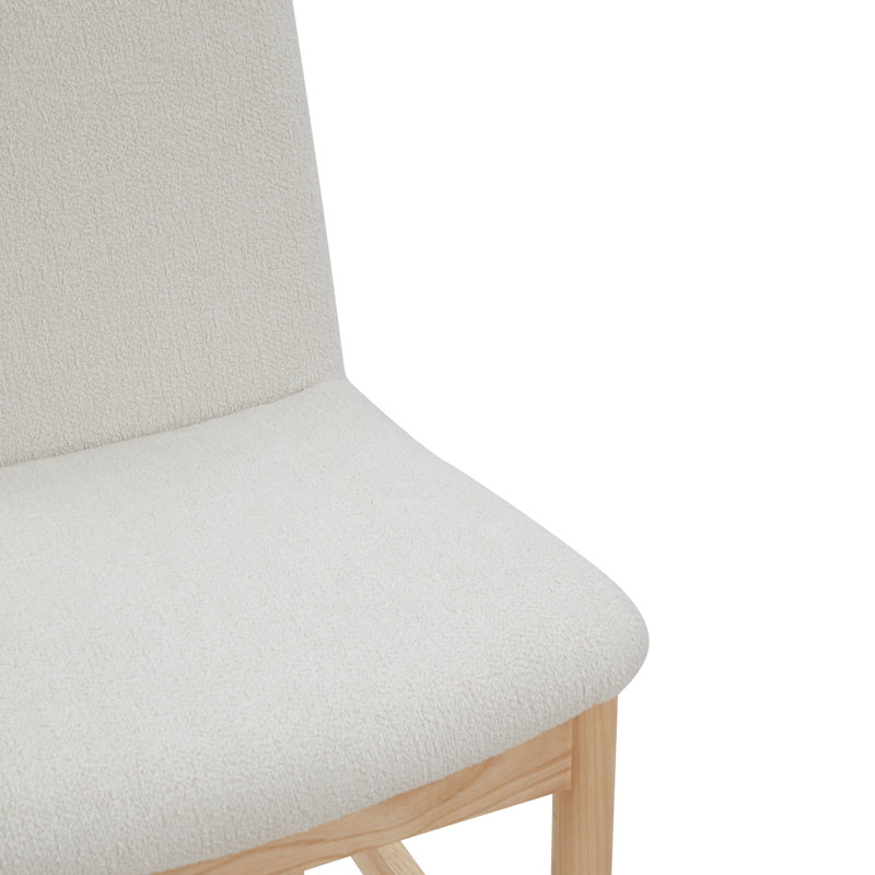 Tabouret de comptoir Daffodil Boucle, Crème