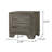 2-Drawer Nightstand Bedside Table Brown Oak