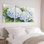 Tableau mural sur toile tendue à motif floral d'hortensias bleus et blancs (ensemble de 3)