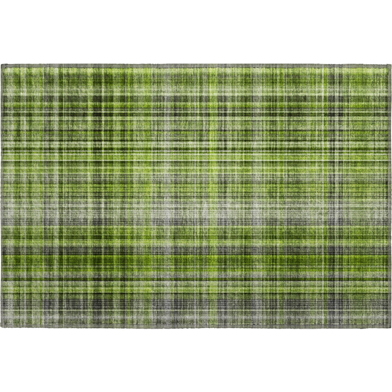 Tapis vert lavable de première qualité AMF541 1 pi 8 po x 2 pi 6 po Cerrito, Rectangle 1 pi 8 po x 2 pi 6 po
