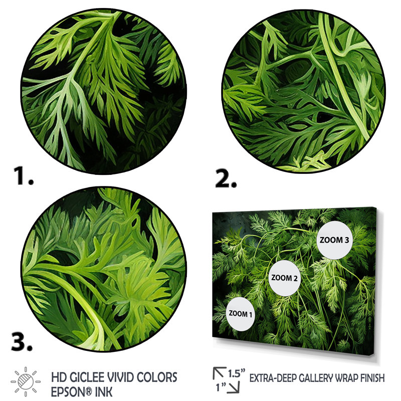 «Herbs Pottery Delights 2 - Floral Herbs», art mural, Cadre flottant noir, H 16 po x l 32 po x P 1 po