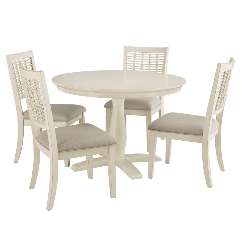 Ensemble de table rectangulaire avec chaises en osier Scavris 44 po