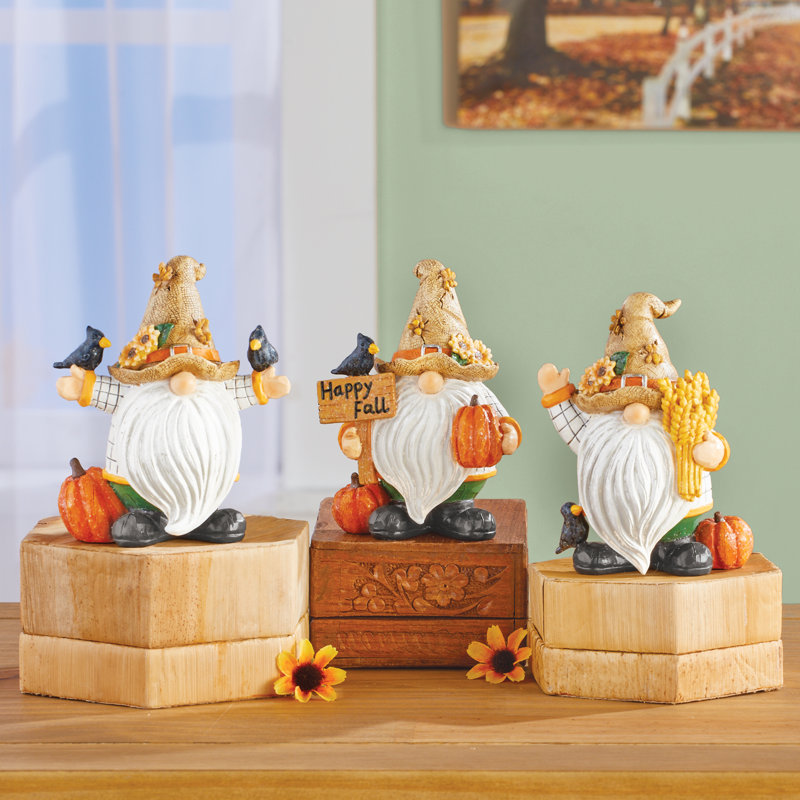Scarecrow Gnome Sitter Set
