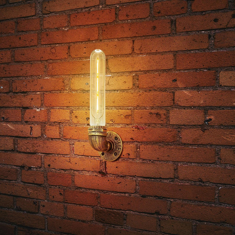 Armed Sconce, Brushed Copper