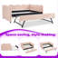 Lit de jour en lin double avec couchette simple, port de charge USB, lit Wave-1232067583