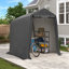 Abri de rangement extérieur 6 pi * 7 pi - Tente de rangement robuste avec fenêtres ventilées enroulables