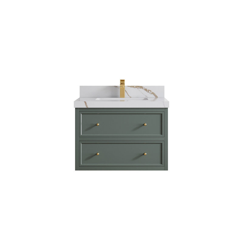 Meuble-lavabo simple flottant 30 po Roswell