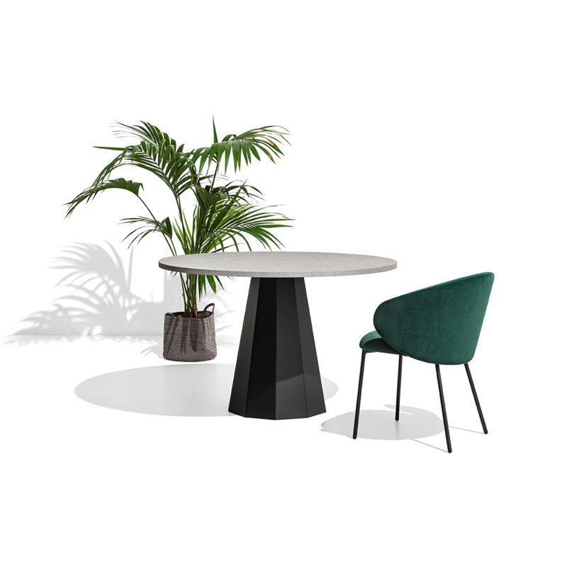 Fauteuil rembourré avec structure en métal Tuka, Vert forêt, Noir mat