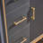 Dark Gray Solid + Manufactured Wood Corner cabinet-1614712467