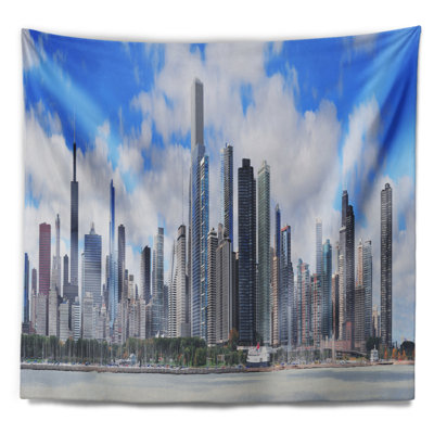 Photographie chicago city urban skyline tapisserie