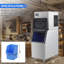 Commercial Ice Machine, 400 Lbs/24H Industrial Ice Maker Machine With 350 Lbs Ice Storage