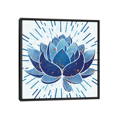 Lotus Indigo Blooming-impression d’art graphique