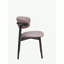 Ensemble de 2 chaises d'appoint en microfibre polie et finition noire Lanae