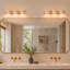Applique murale de salle de bain en travertin naturel à 3 lumières, avec 3 températures de couleur et abat-jour orientables à 350 °-1775681741