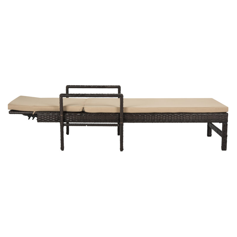 Chaise longue inclinable avec coussin Bourneville