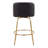 Lillymae Swivel Upholstered Counter Stool with Metal Frame