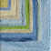 Concentric Geometric Handmade Tufted Wool Blue/Green/Yellow Area Rug