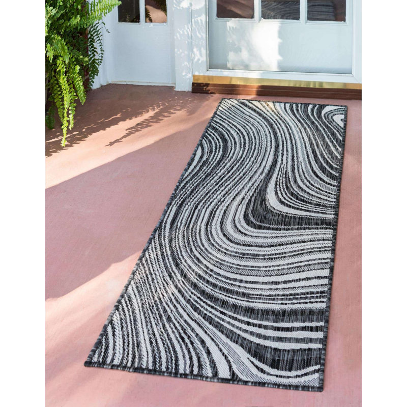 Tapis extérieur Iris couleur pierre, Tapis de couloir 2 pi x 6 pi
