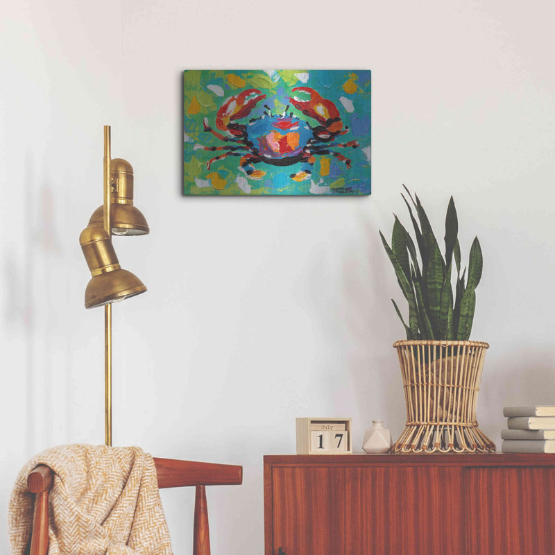 «Seaside Crab I» par Carolee Vitaletti, H 16 po x l 24 po