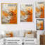Échos orange et beiges de formes modernes I - Décoration murale peinture abstraite-683176001-683176005