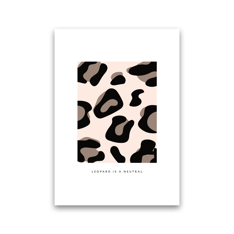 Big Leopard Powder Rose - Print, No Frame, 84cm H x 60cm W x 1cm D