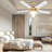 5 - Blade LED Smart Standard Ceiling Fan with Remote Control, Wall Control and Light Kit Included-1433051694