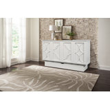 Bristol Queen Storage Murphy Bed with Mattress and Power Outlets