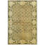 Green Hand-Knotted Wool Scrolled Leaf Border Geometric Modern Contemporary Carpet Rug-2134274408
