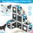Outdoor Cat Enclosure - Walk-In Cat Playpen Kennel  With 2 Jumping Shelves & 7 Cozy Napping Boxes, for Backyard & Patio, Weather-Resistant.