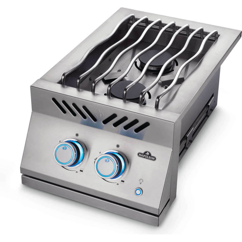 Built-in 700 Series 12" Inline Dual Range Burner, Stainless Steel, Natural Gas