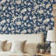Passion Flower Toile Floral Wallpaper Roll-158612595