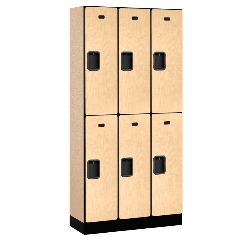 Casier de gymnastique 2 niveaux et 3 niveaux, H 76 pi x l 36 po x ¨P 15 pi, Érable