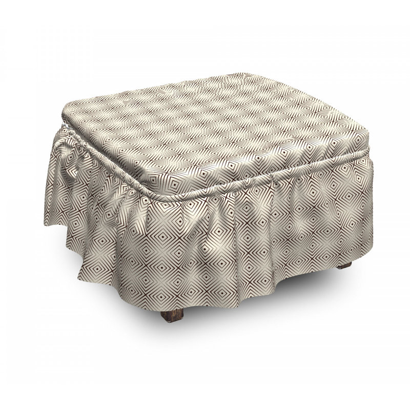 Housse pour repose-pieds tribal rhombus